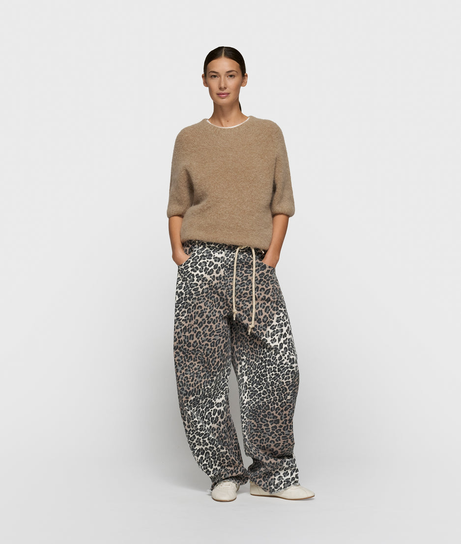short sleeve knit sweater | fudge