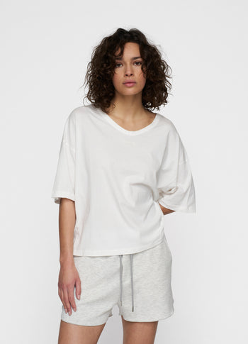 boxy tee | ecru