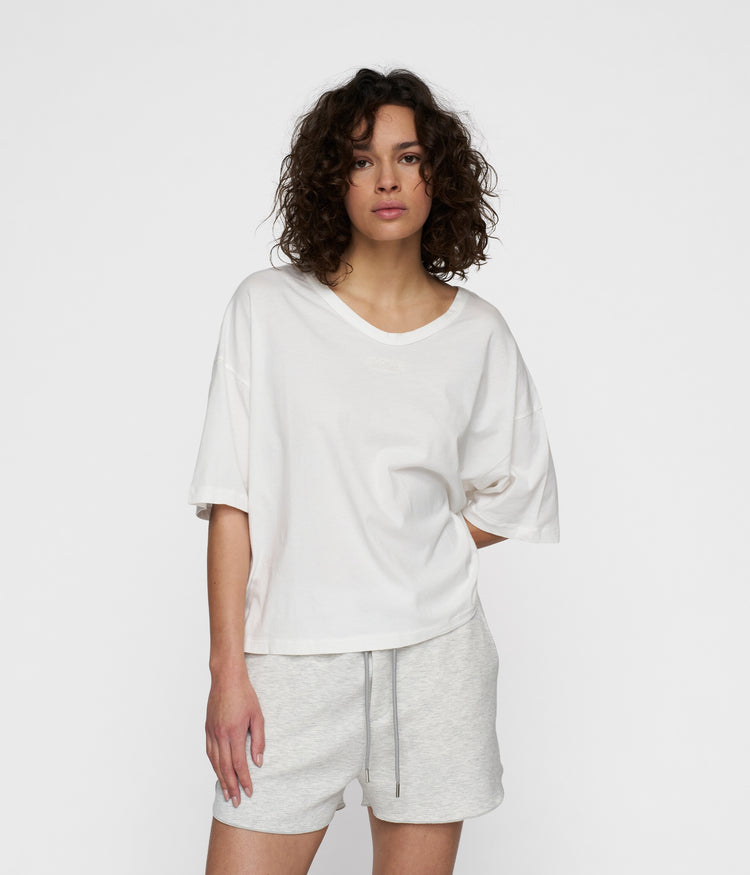 boxy tee | ecru