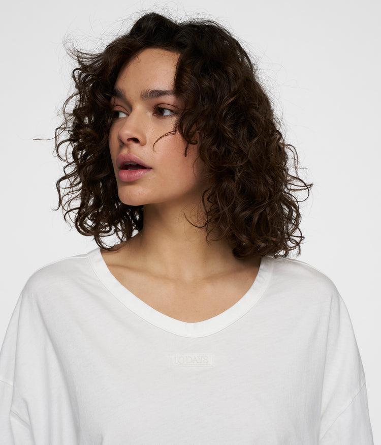 boxy tee | ecru