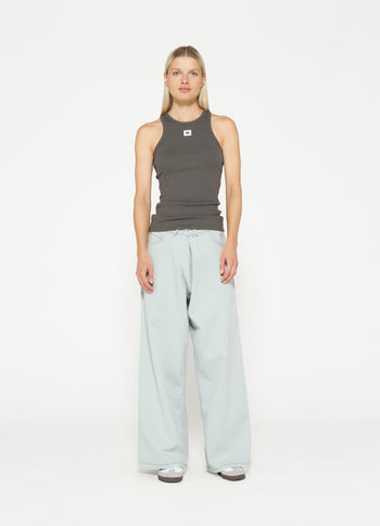 cross denim pants | sea foam