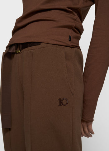 belt jogger | dark truffle