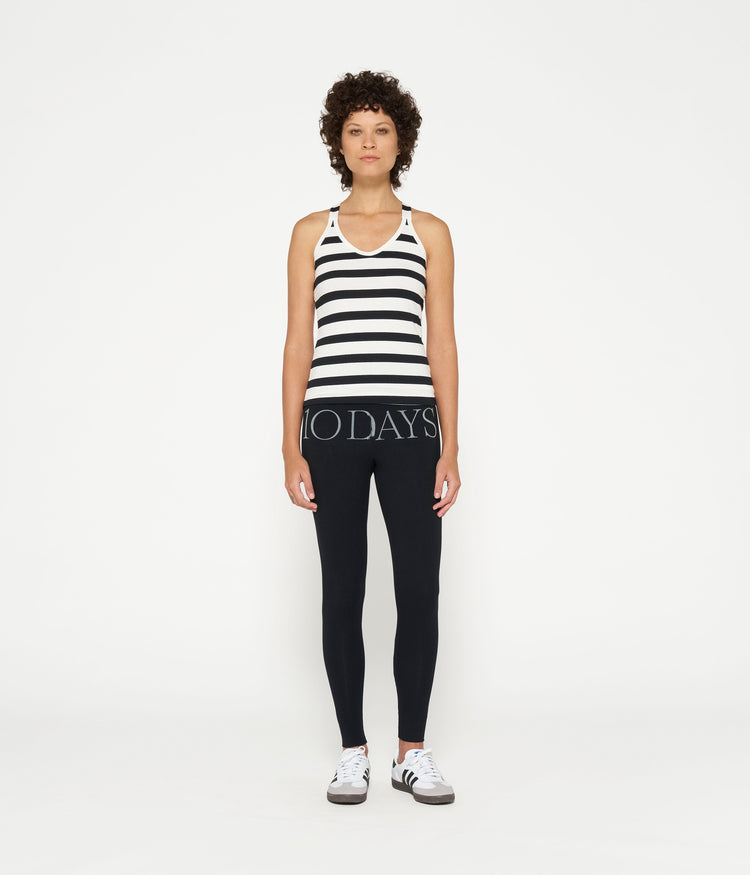 logo yoga leggings | black
