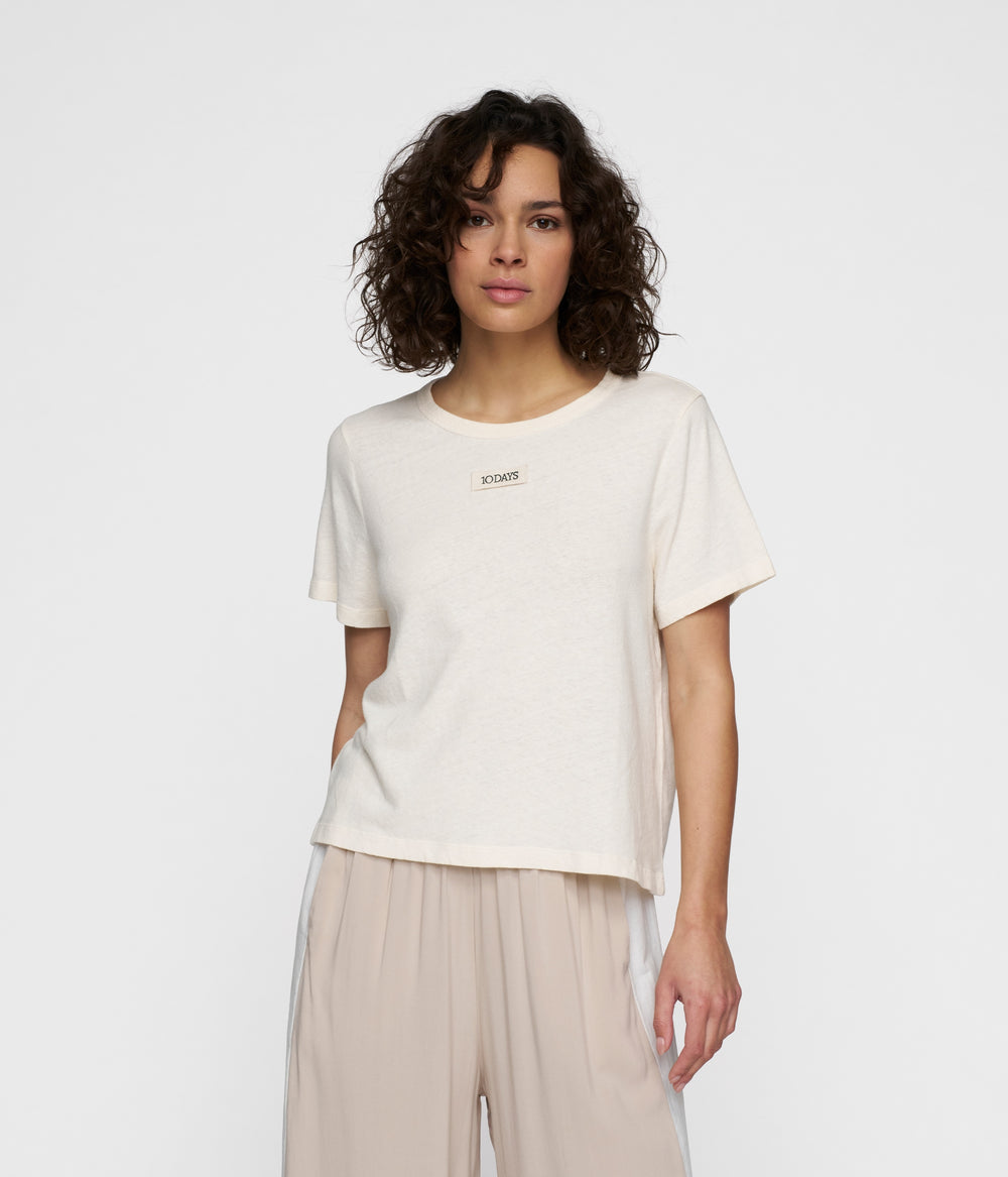 petite tee linen | ecru