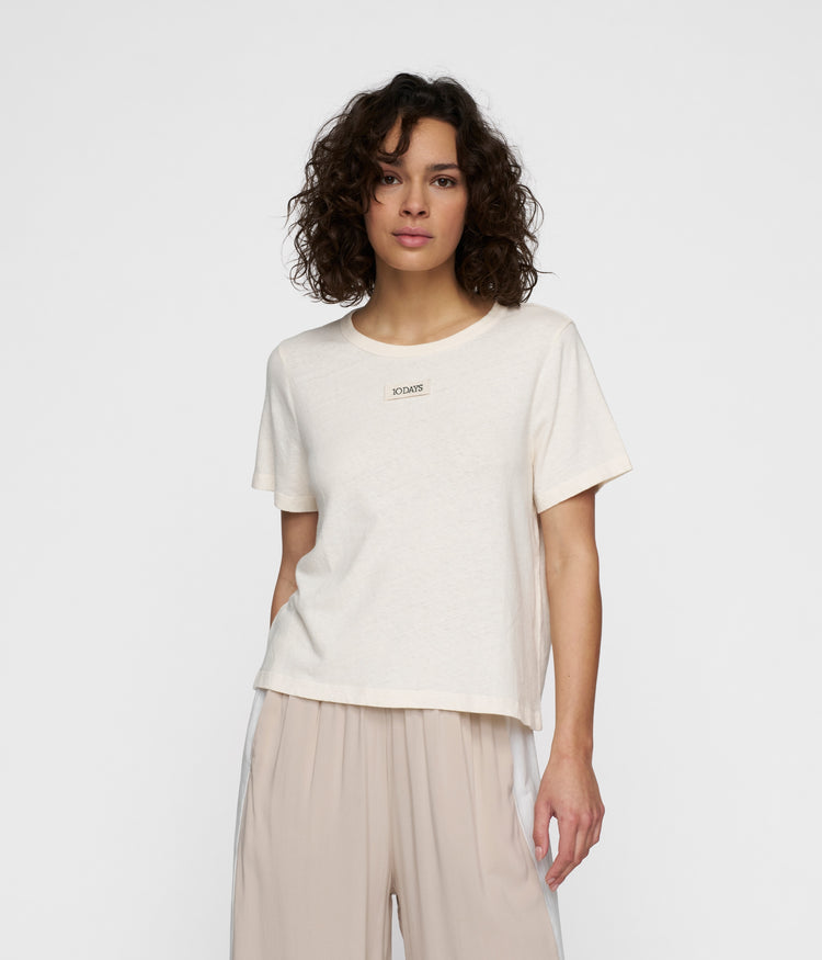 petite tee linen | ecru
