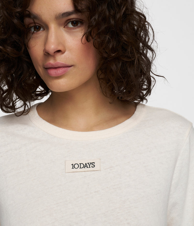 petite tee linen | ecru