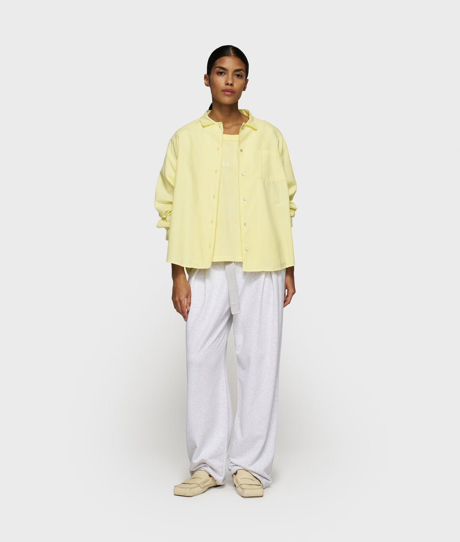 pique shirt | pastel yellow