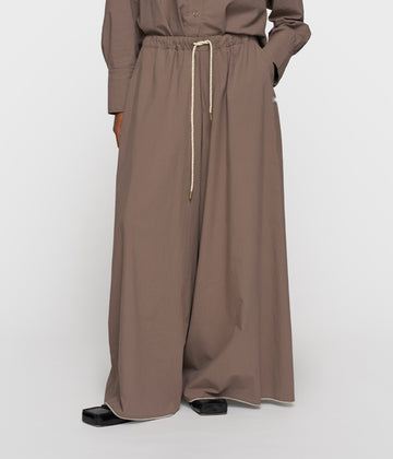 wide pants poplin | moonrock