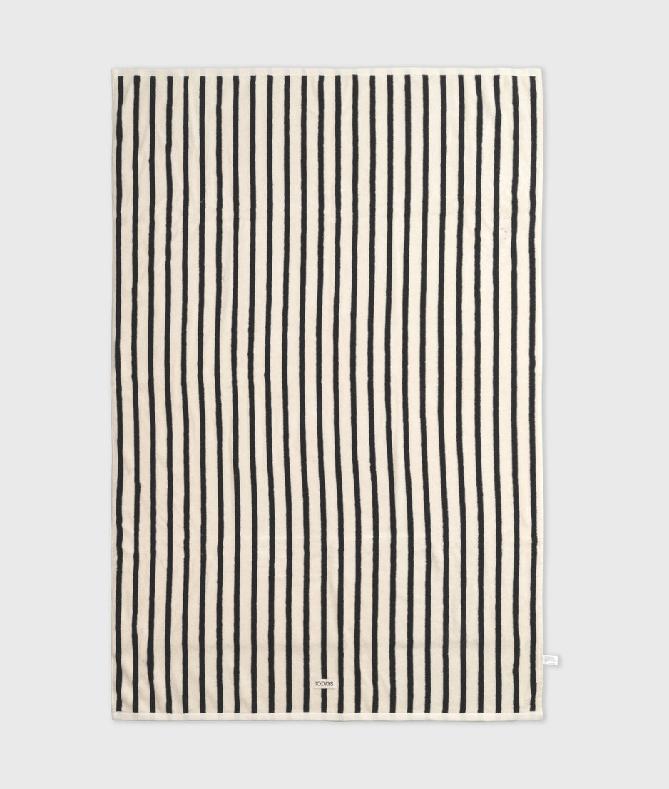 towel stripes | ecru/black