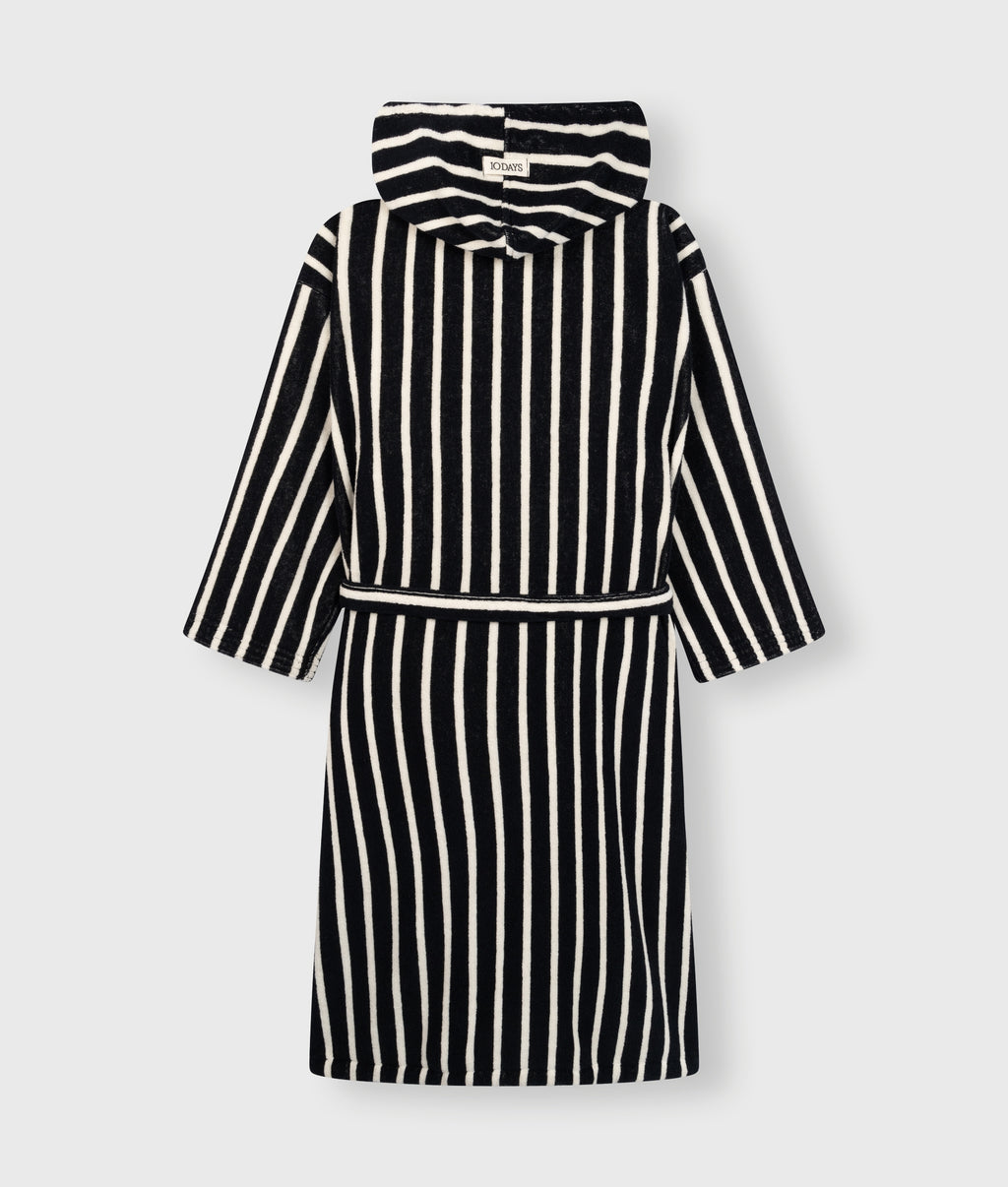 bathrobe stripes | black/ecru