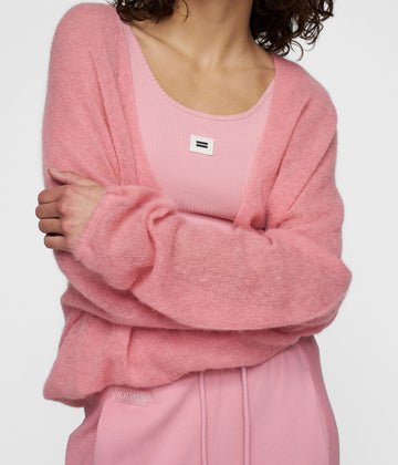 dance knit sweater | bright raspberry
