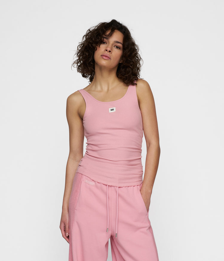 ballet top back scoop | bright raspberry