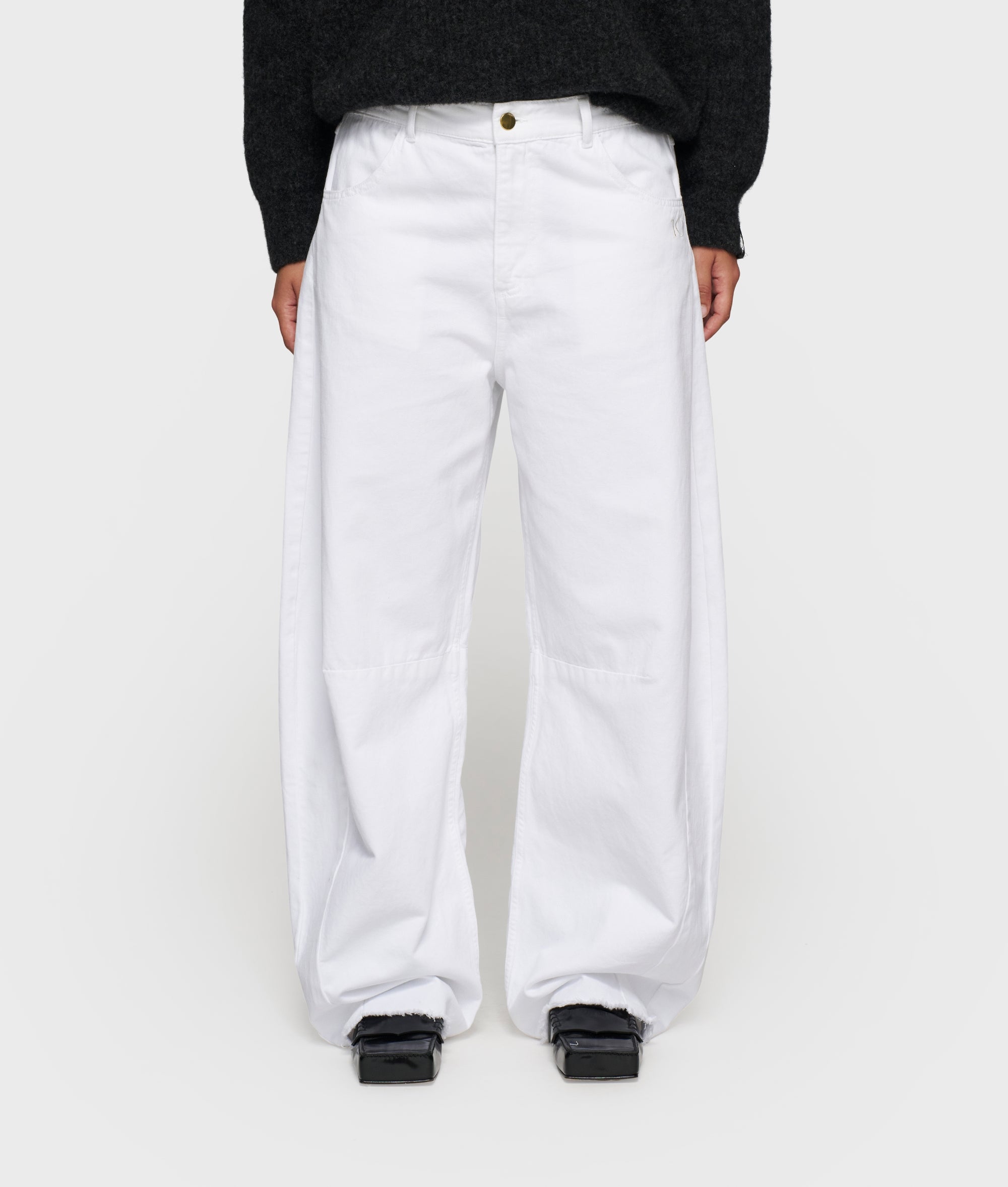 ●muahmuah● Classic Color Washing Cotton Pants White _MUP22 MUSINSA | MUAHMUAH Classic Color Washing Cotton Pants [White]