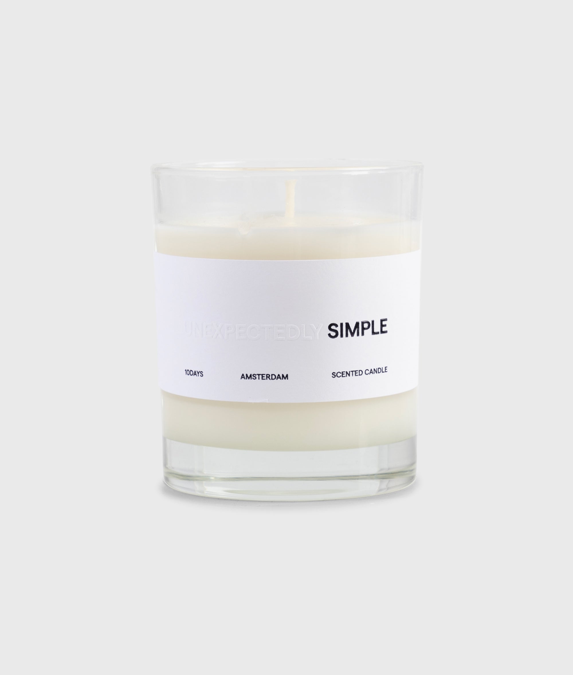 simple scented candle