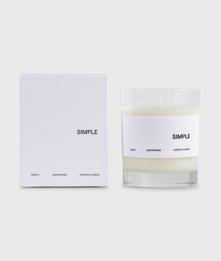 simple scented candle | multicolor