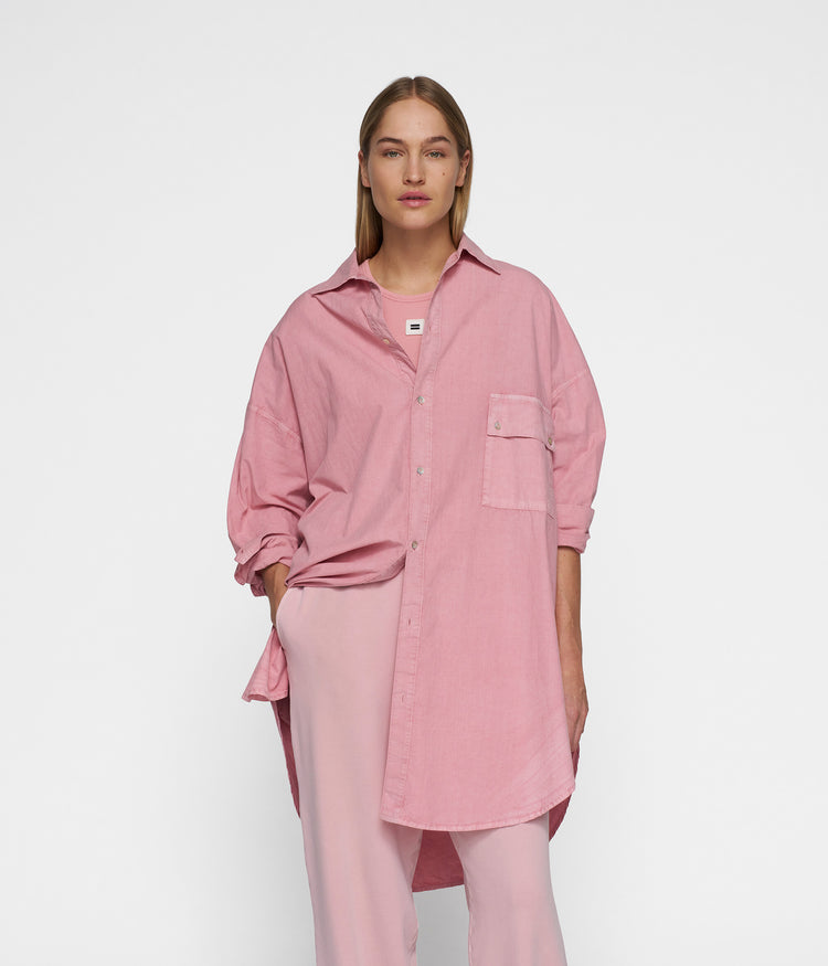 overshirt | raspberry