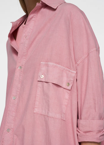 overshirt | raspberry
