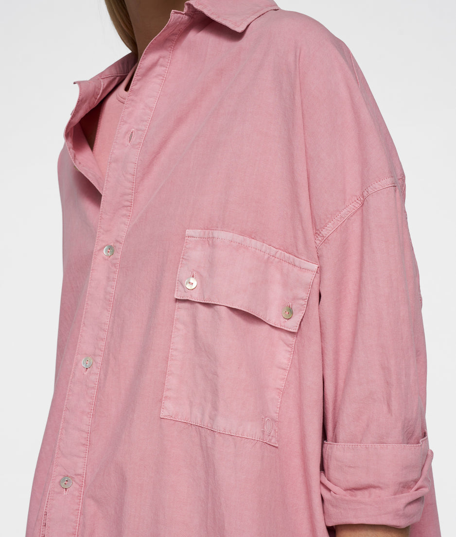 overshirt | raspberry