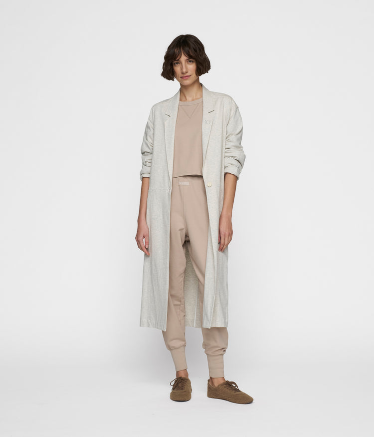 long blazer jersey | light grey melee