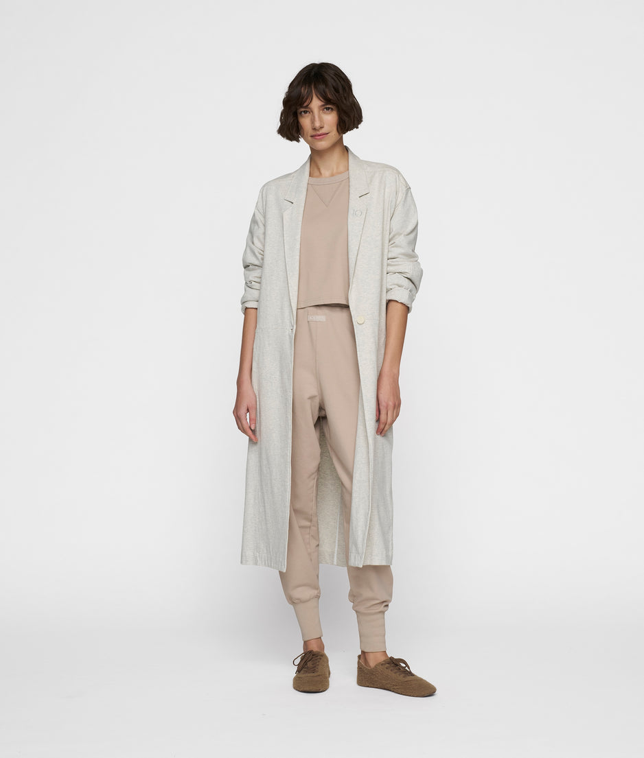 long blazer jersey | light grey melee