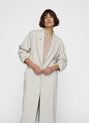 long blazer jersey | light grey melee