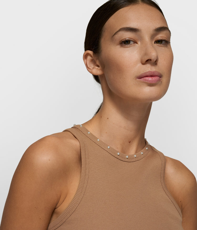 tank top pearls | fudge