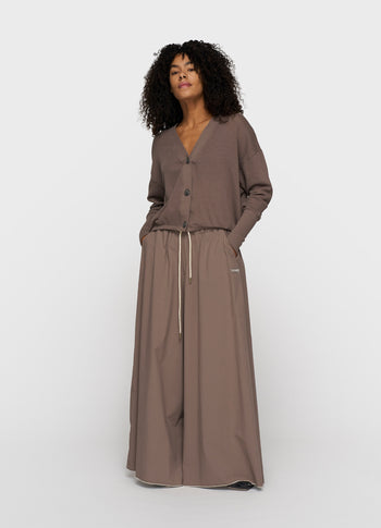 v-neck cardigan mesh | moonrock