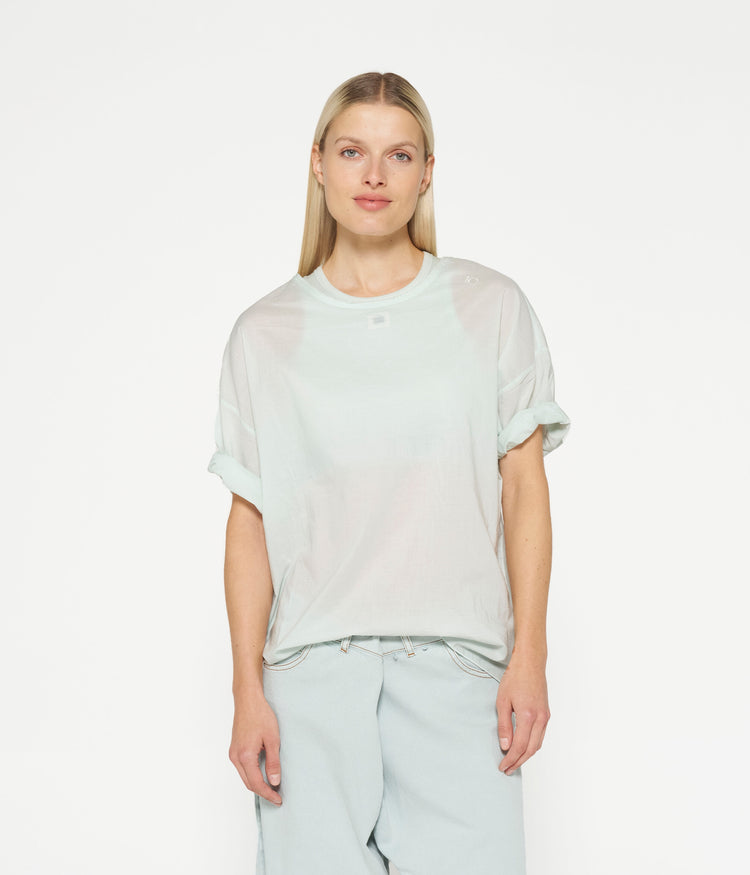 boxy tee voile | sea foam