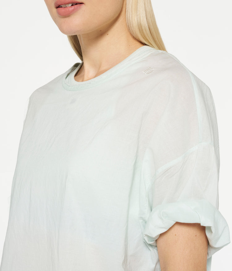 boxy tee voile | sea foam