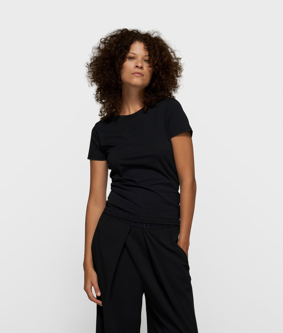 slim short sleeve tee | black