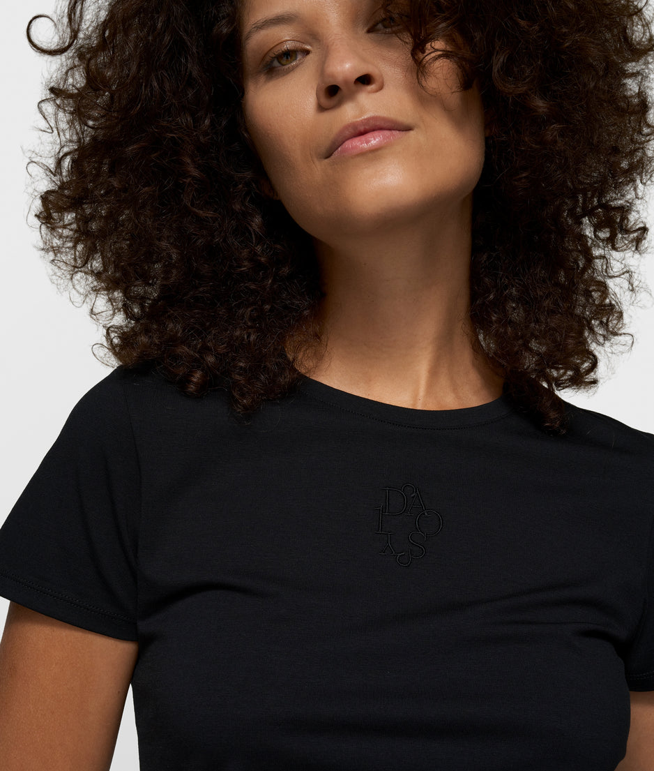 slim short sleeve tee | black