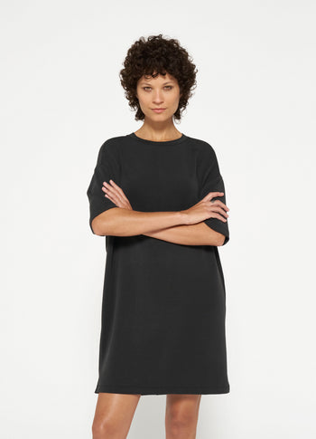 soft active tee dress | black