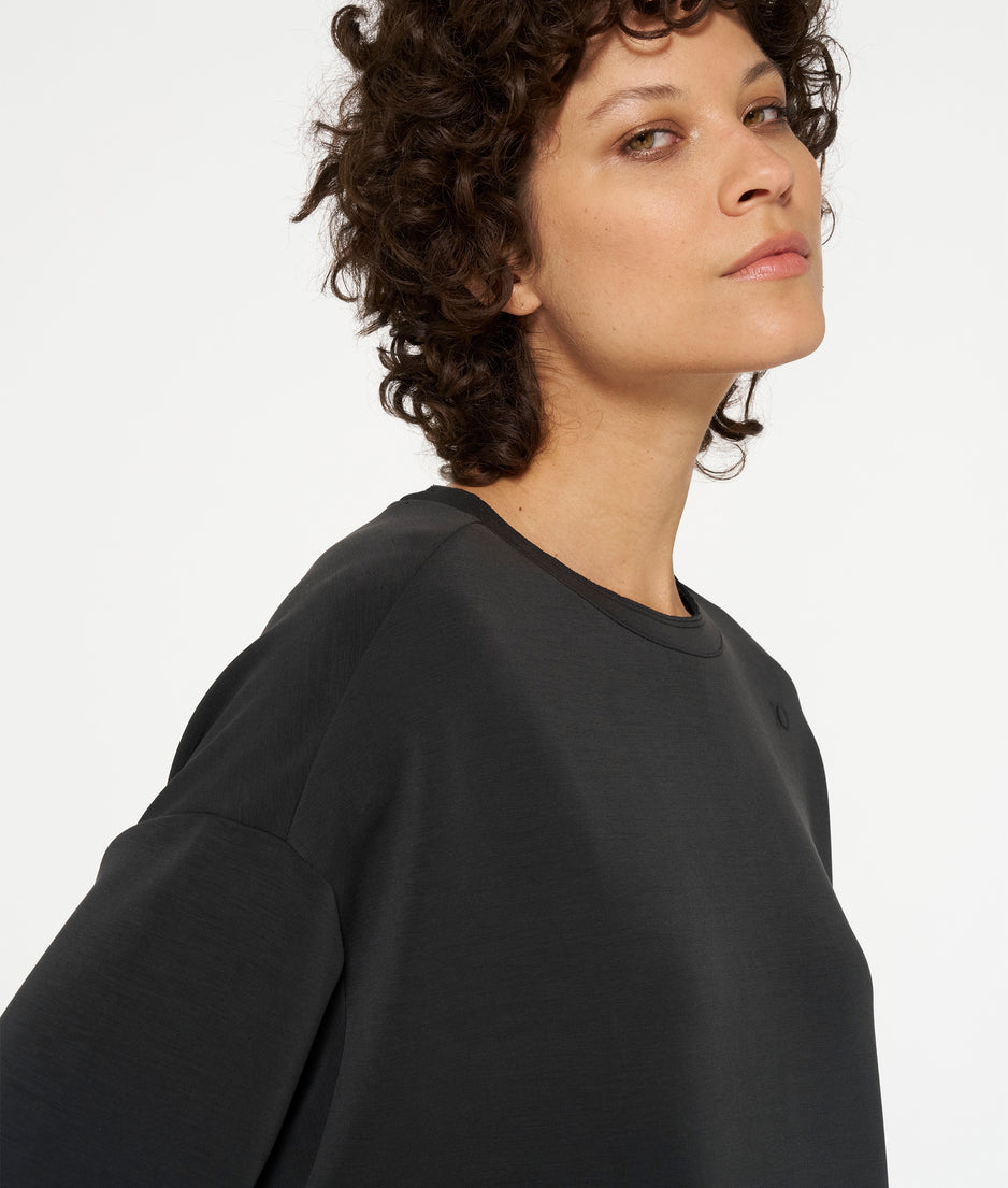 soft active tee dress | black