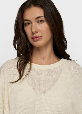 sweater mesh | soft vanilla