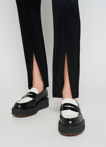flowy jogger crepe | black