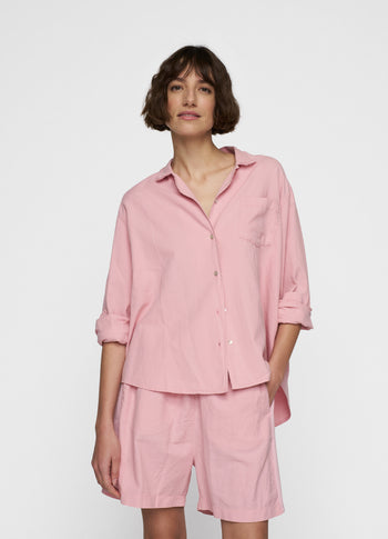 shirt pique | bright raspberry