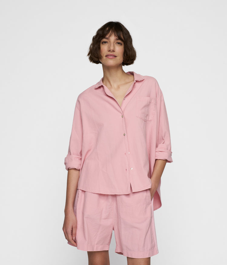 shirt pique | bright raspberry