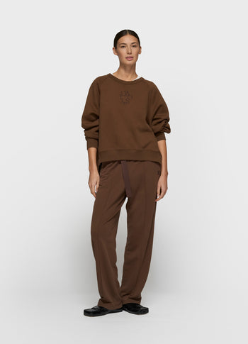 a-symmetric sweater | dark truffle