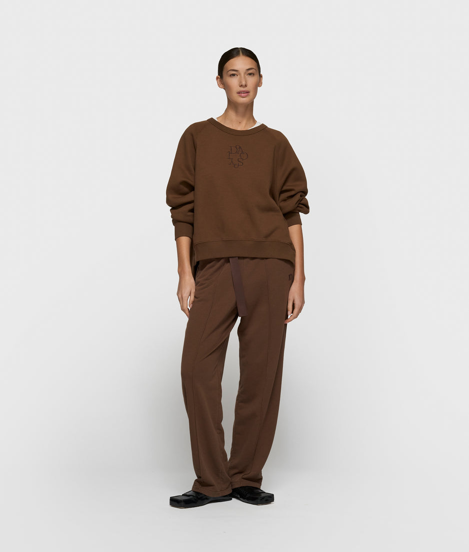a-symmetric sweater | dark truffle