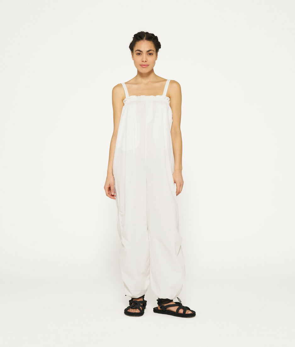 proud salopette | ecru