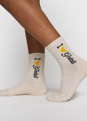 socks gelati | soft white melee