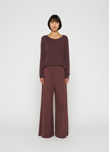 longsleeve tee modal | aubergine