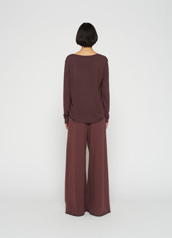 longsleeve tee modal | aubergine