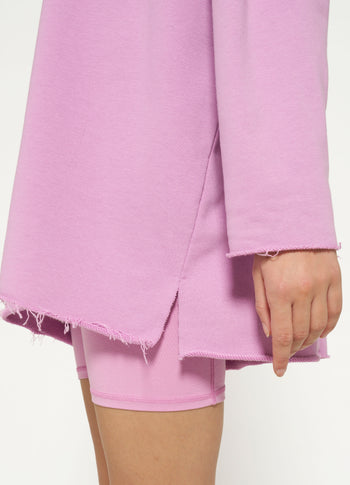 LA fleece sweater | violet