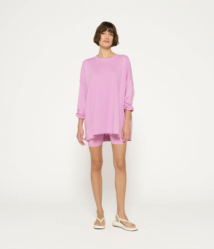 LA fleece sweater | violet