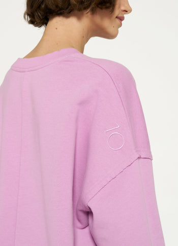LA fleece sweater | violet