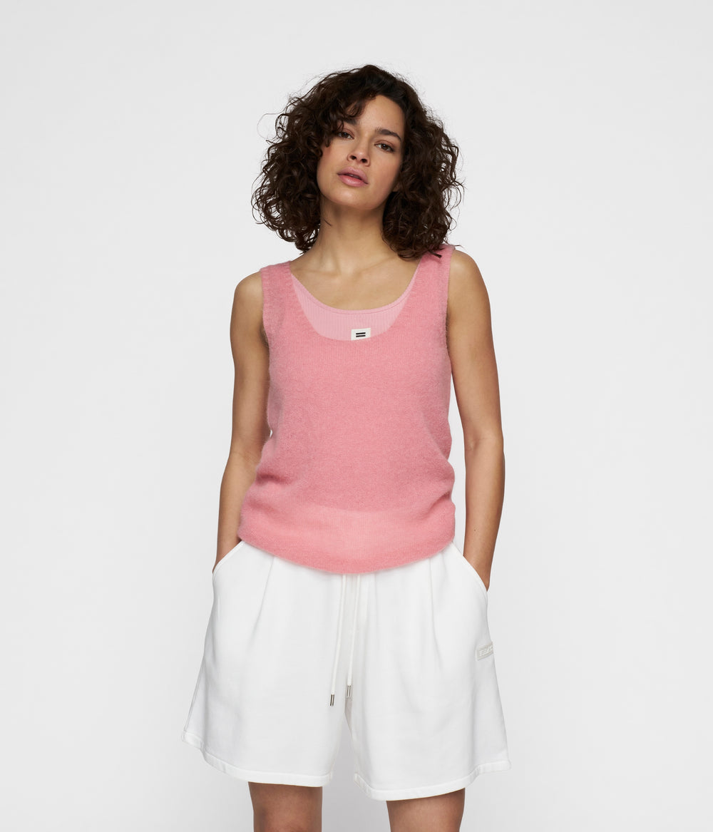 knit top | bright raspberry