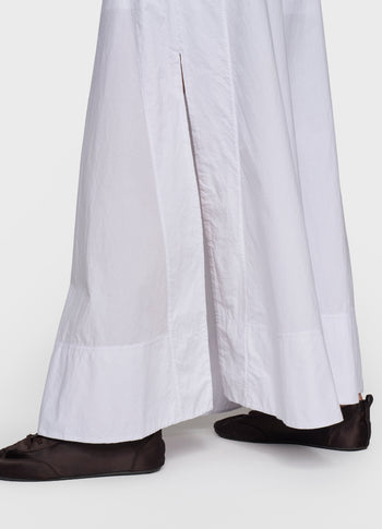skirt poplin | white