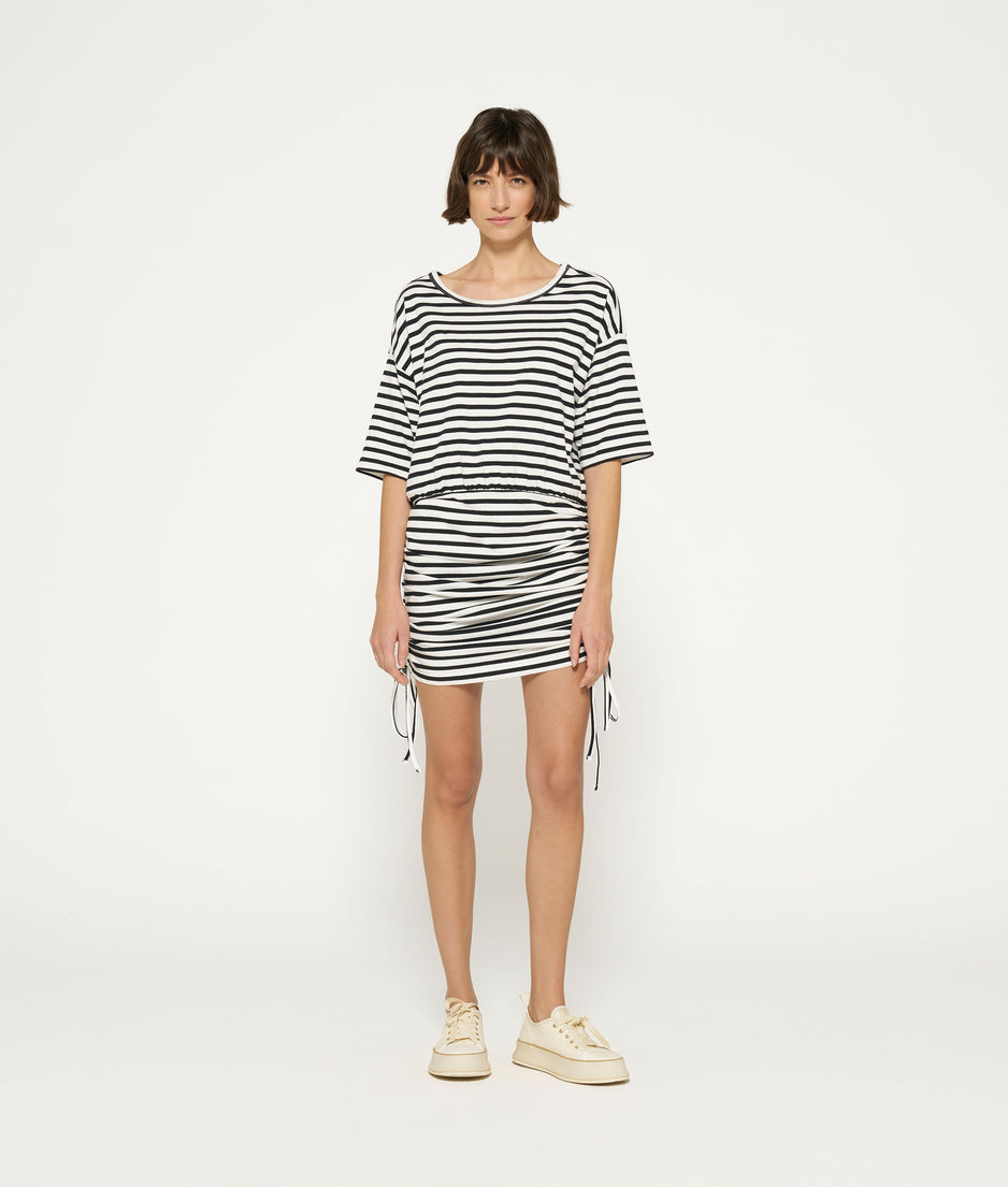 proud dress stripes | ecru/black
