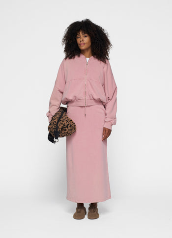 fitted skirt | raspberry